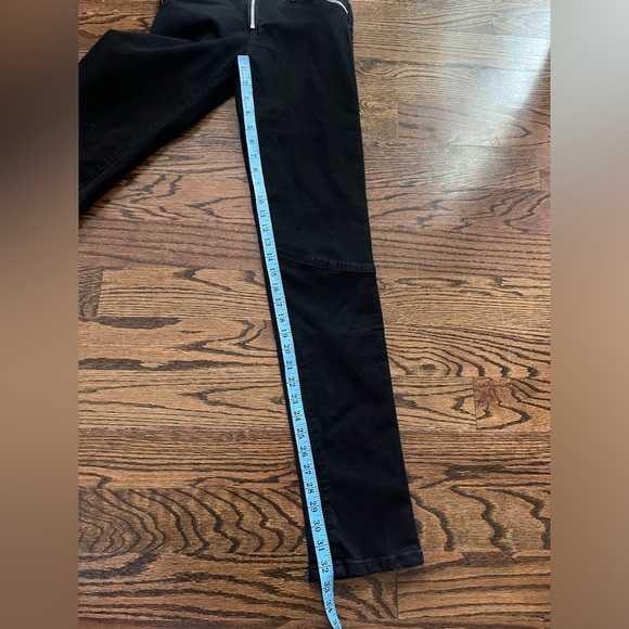 ZARA long sleeve black zip up denim jumpsuit Sz. S NWOT - Picture 12 of 14